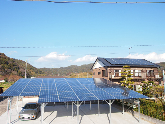 カーポート型太陽光発電設備設置 | 館山市｜LIXILリフォームショップ